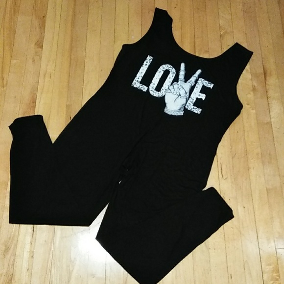 Pants - Blush plus size black jumpsuit.